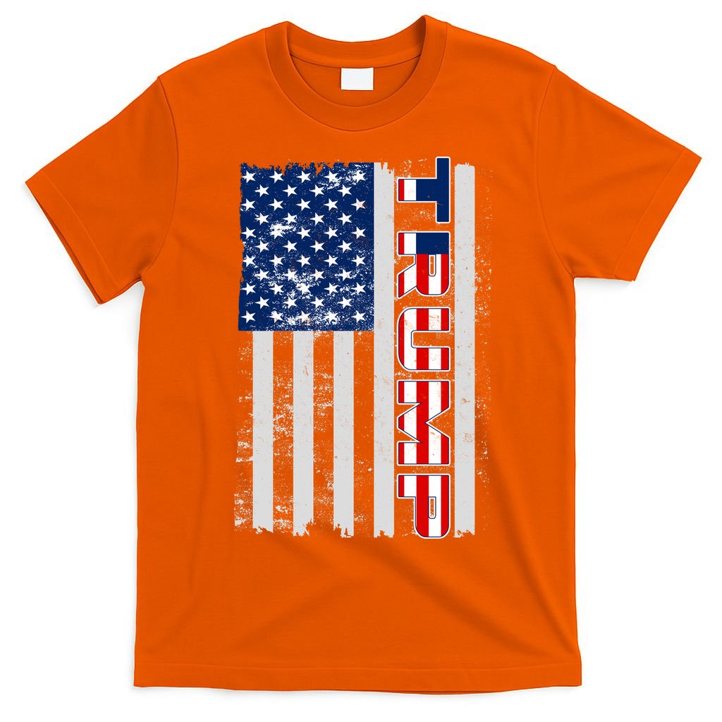 Trump Distressed USA Flag T-Shirt