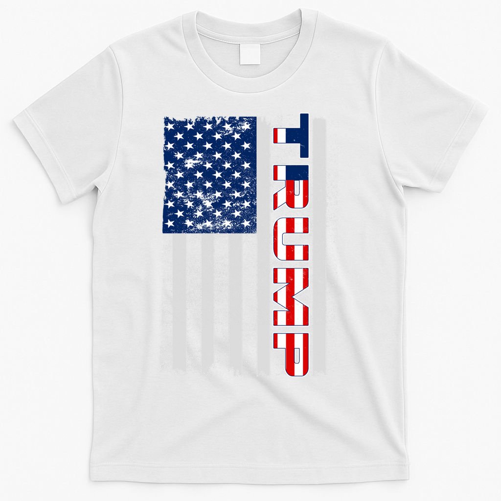 Trump Distressed USA Flag T-Shirt