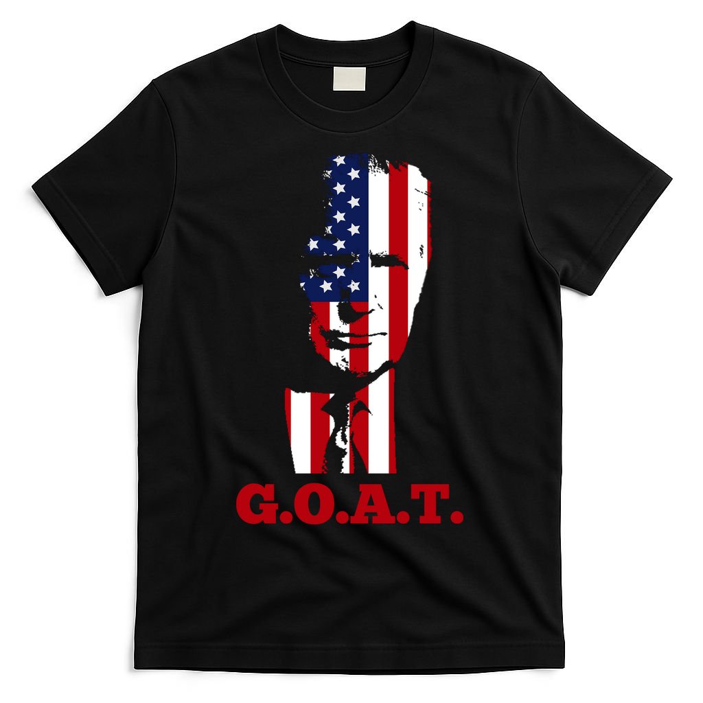 Trump USA Flag GOAT T-Shirt