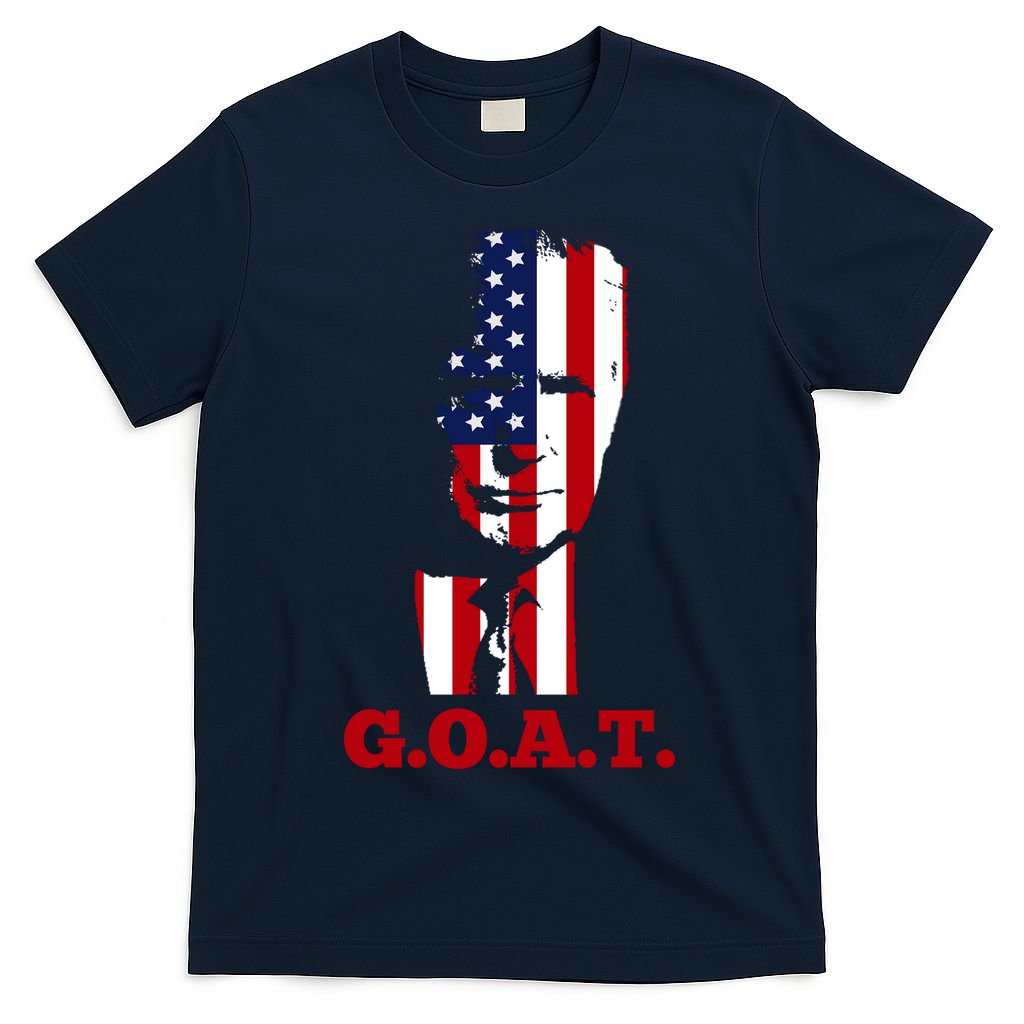 Trump USA Flag GOAT T-Shirt