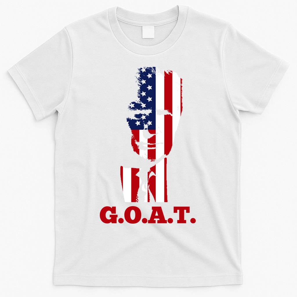 Trump USA Flag GOAT T-Shirt