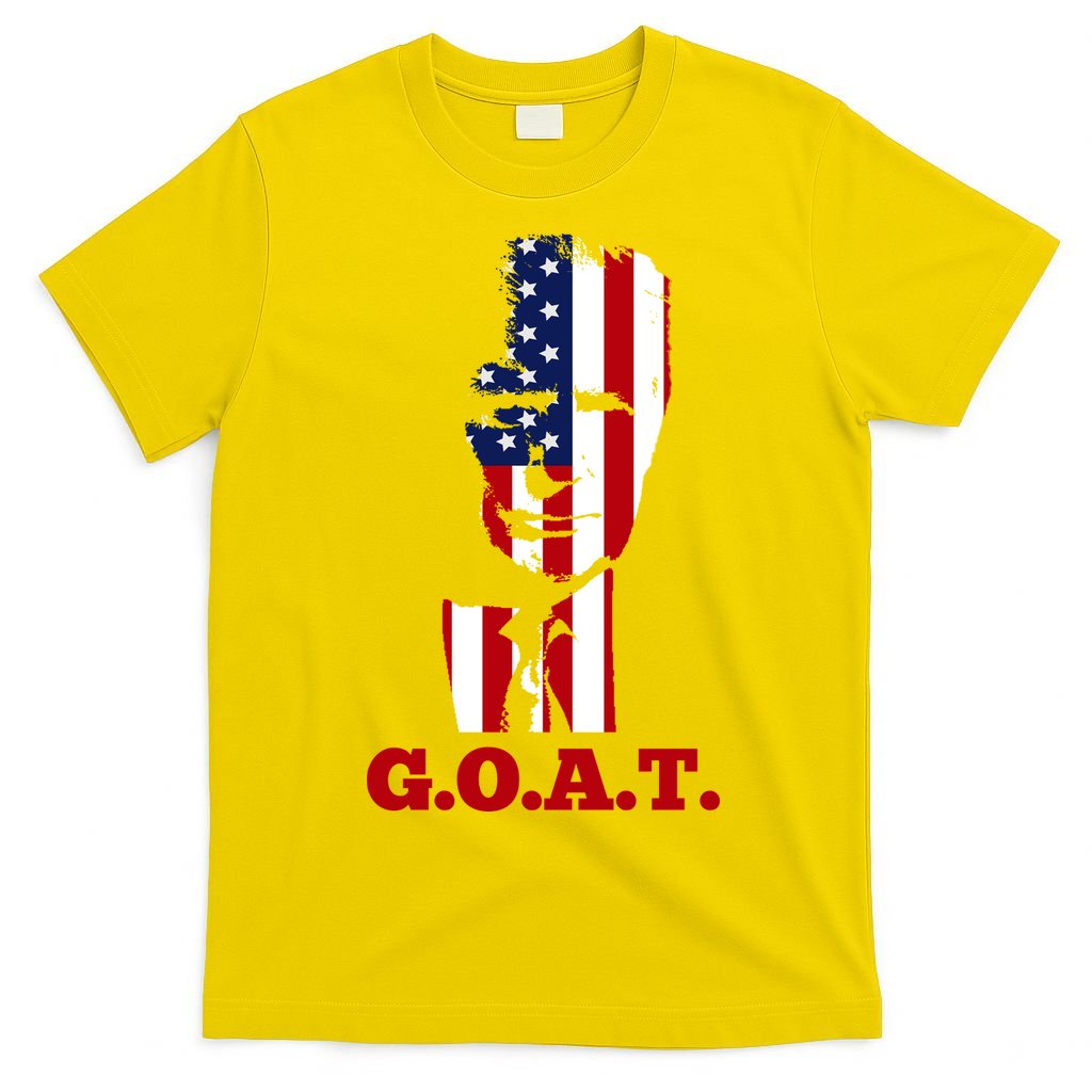 Trump USA Flag GOAT T-Shirt