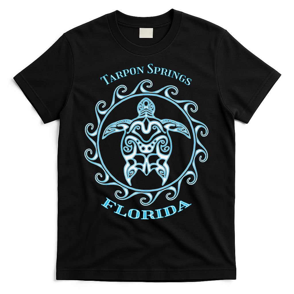 Tarpon Springs Florida Tribal Sea Turtle Summer T-Shirt