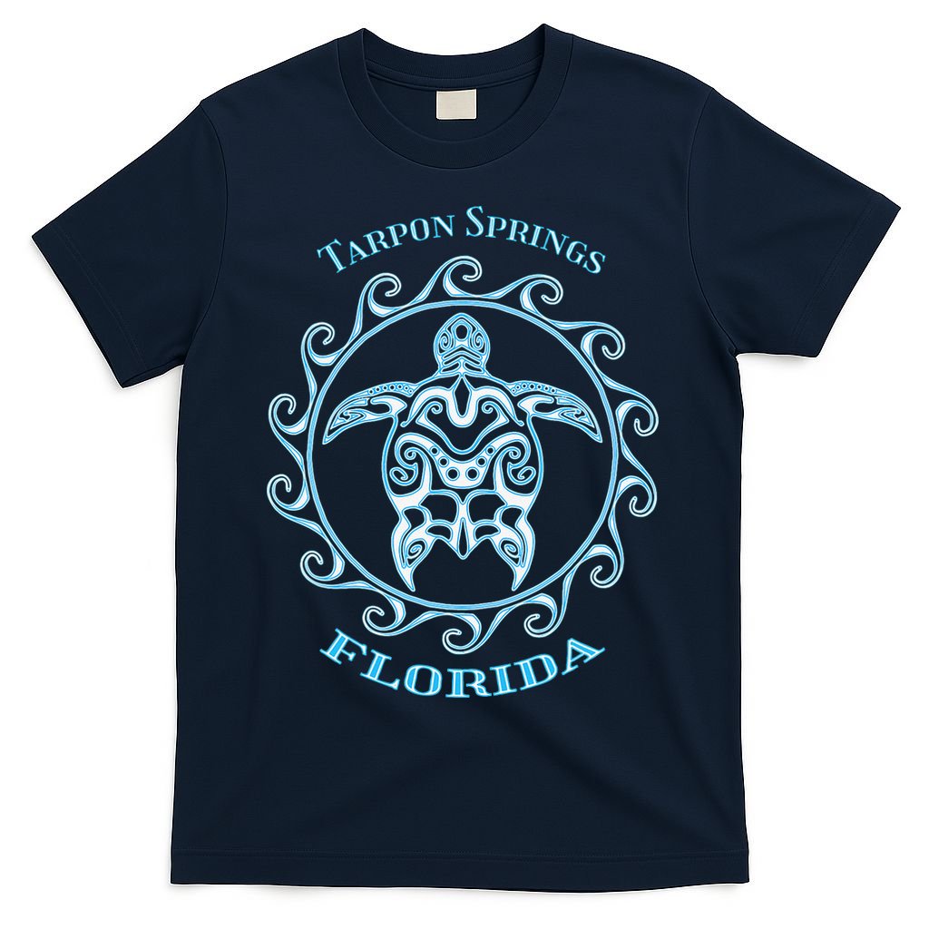 Tarpon Springs Florida Tribal Sea Turtle Summer T-Shirt