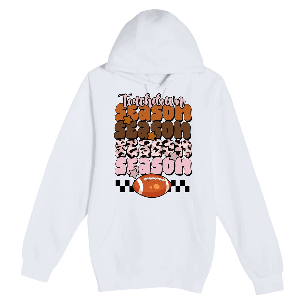 Touch Season Football Lover Cute Retro Premium Pullover Hoodie
