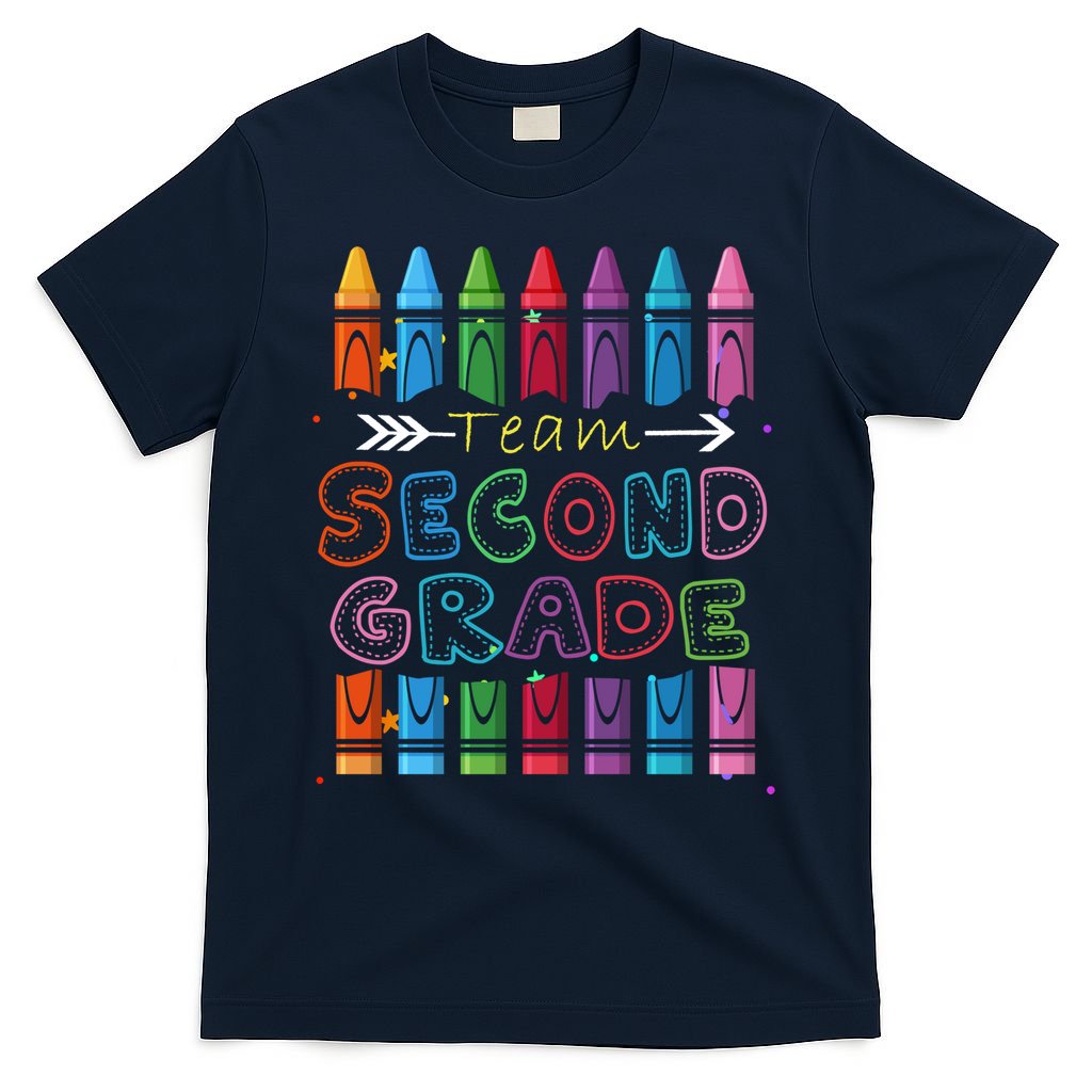 Team Second Grade Welcome Back To School Second Grade Funny Gift T-Shirt