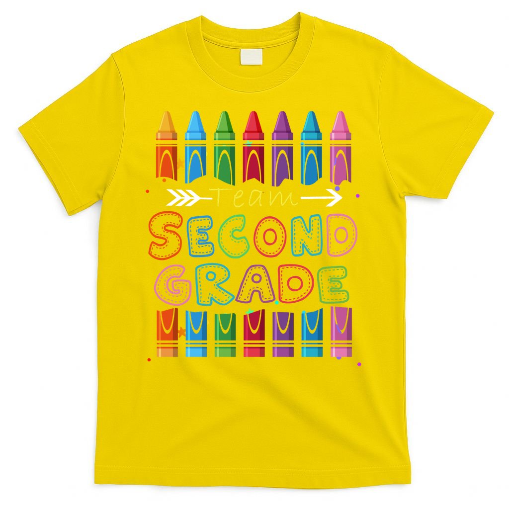 Team Second Grade Welcome Back To School Second Grade Funny Gift T-Shirt