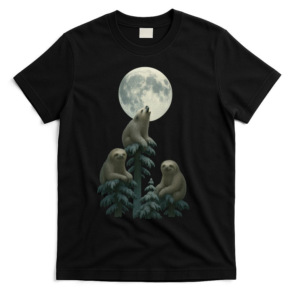 Three Sloths Moon T-Shirt