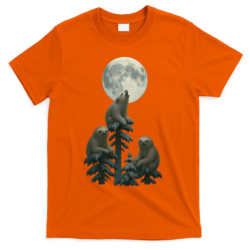 Three Sloths Moon T-Shirt