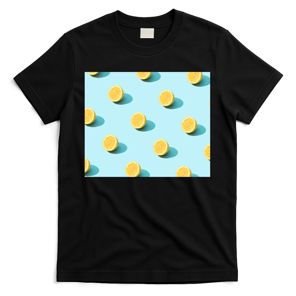 Trendy Sunlight Summer Pattern Lemons T-Shirt