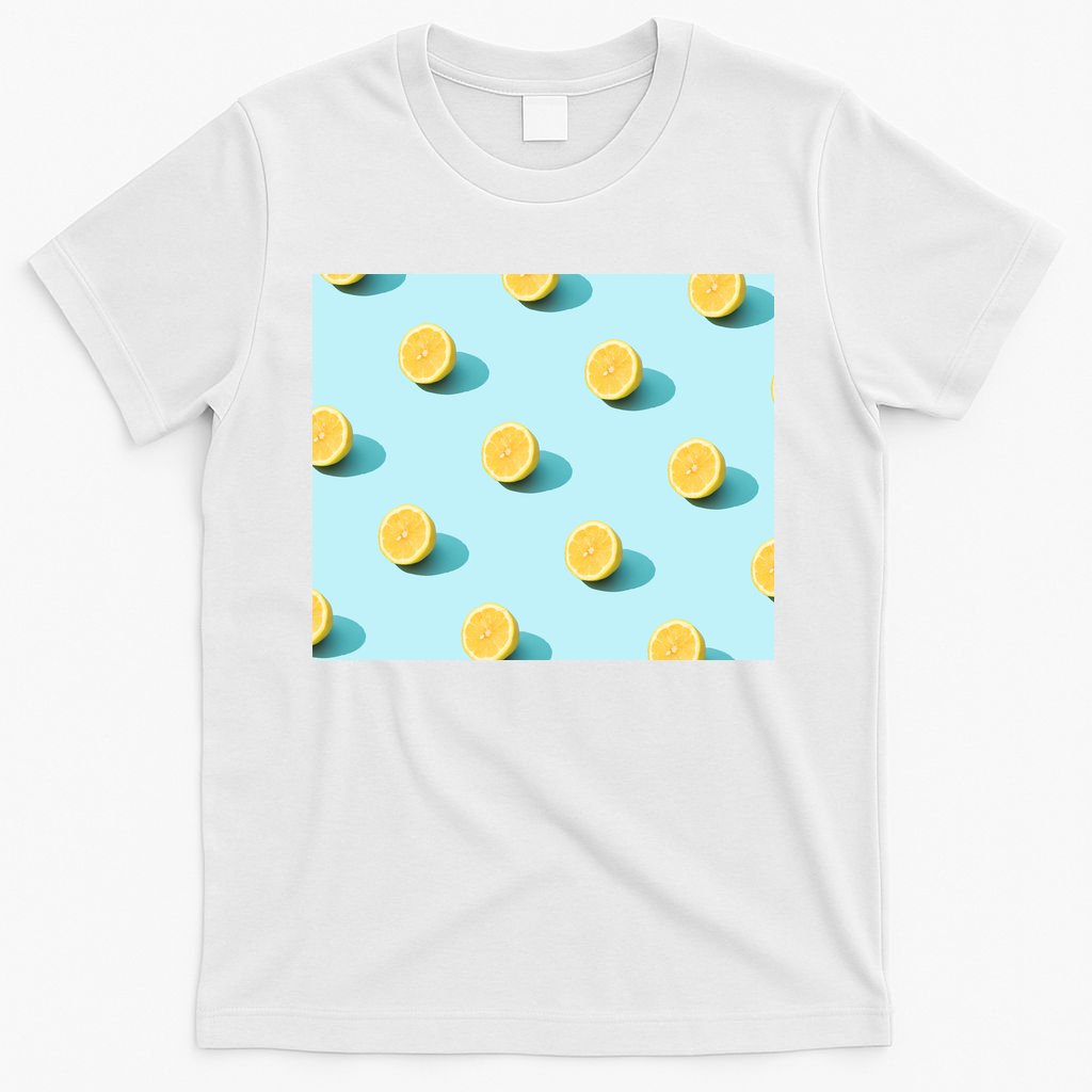 Trendy Sunlight Summer Pattern Lemons T-Shirt
