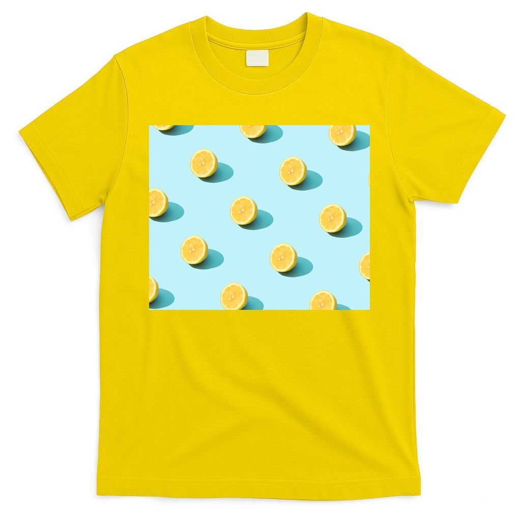 Trendy Sunlight Summer Pattern Lemons T-Shirt