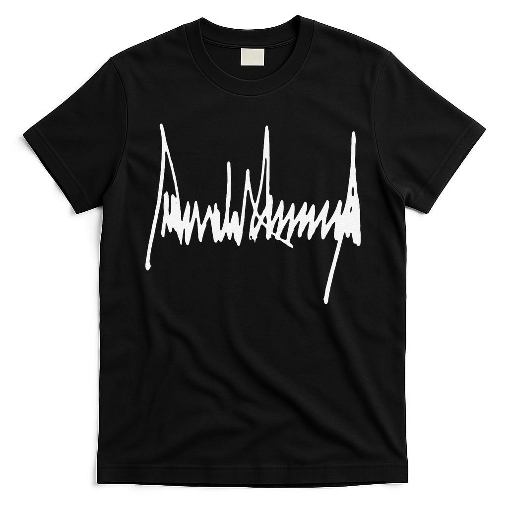 Trump Signature Usa Maga 47th President Protrump T-Shirt