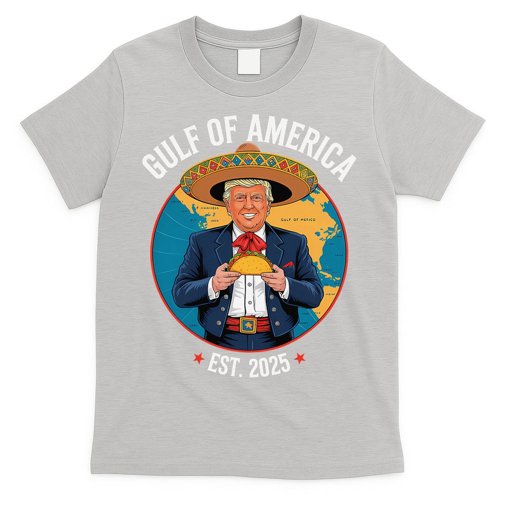 Trump Tacos Cinco De Mayo Gulf Of Us America Est 2025 T-Shirt