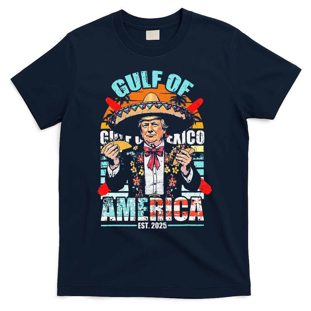 Trump Tacos Cinco De Mayo Gulf Of Us America Est 2025 T-Shirt