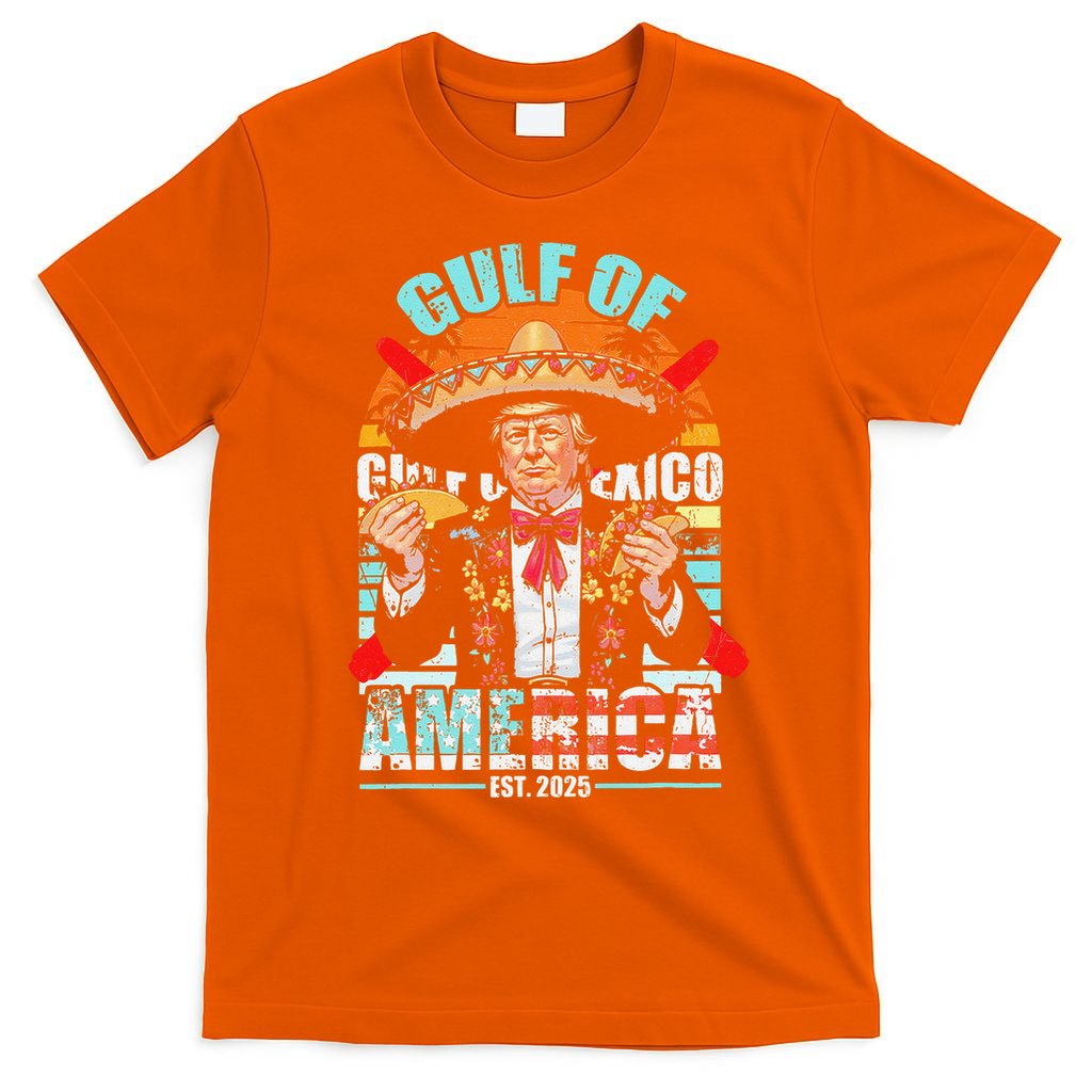 Trump Tacos Cinco De Mayo Gulf Of Us America Est 2025 T-Shirt