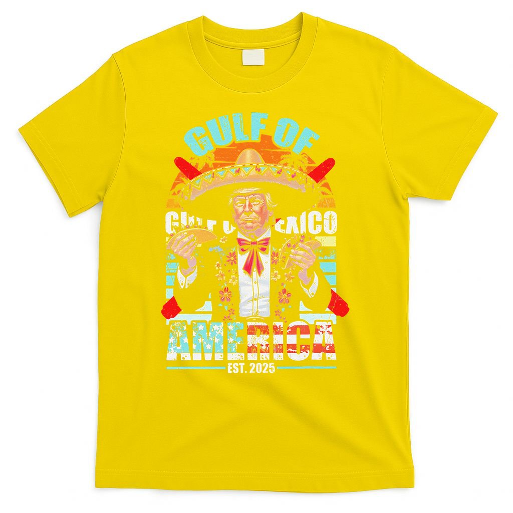 Trump Tacos Cinco De Mayo Gulf Of Us America Est 2025 T-Shirt