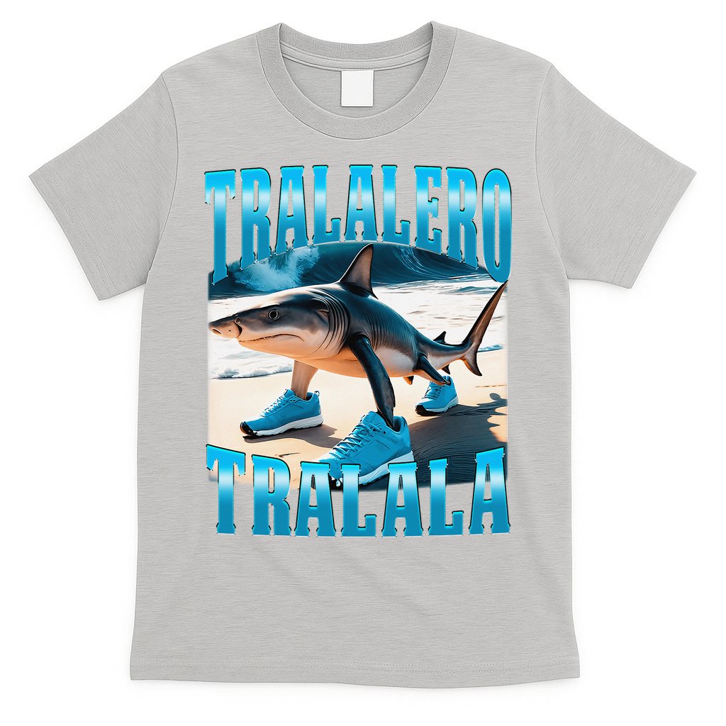 Tralalero Tralala Funny Italian Brainrot Shark Meme Bootleg T-Shirt