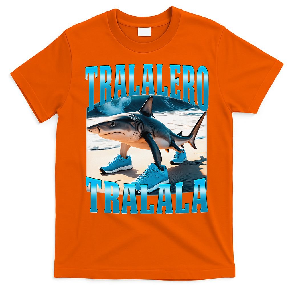 Tralalero Tralala Funny Italian Brainrot Shark Meme Bootleg T-Shirt