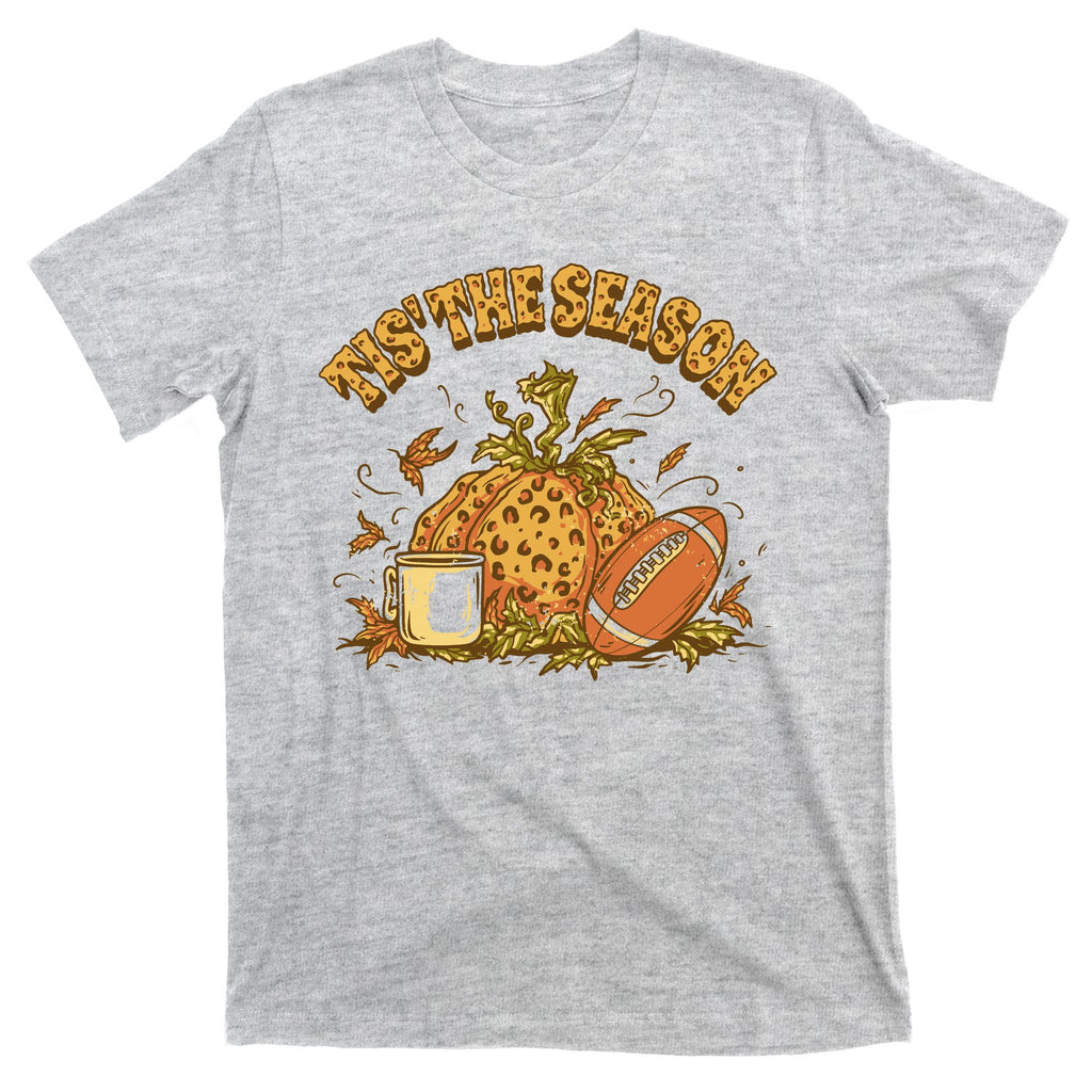 Tis The Season Football Pumpkin T-Shirt