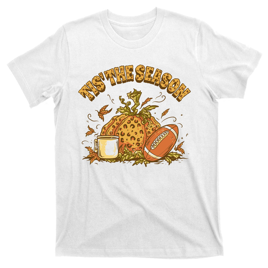 Tis The Season Football Pumpkin T-Shirt