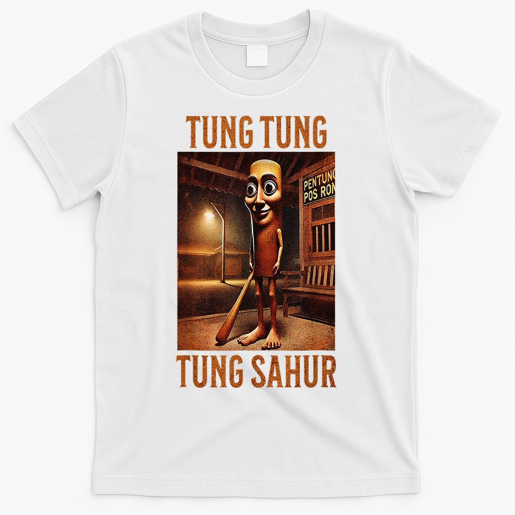 Tung Tung Tung Sahur Italian Brainrot Meme T-Shirt