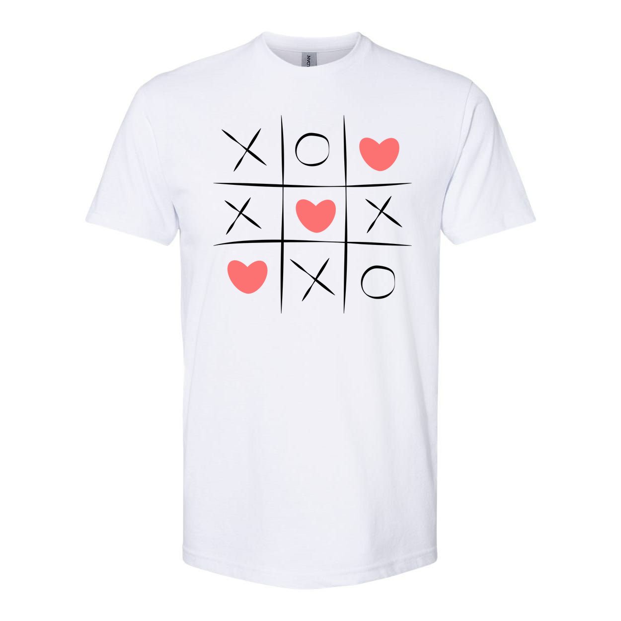 Tic Tac Toe Xoxo Valentines Day Cute Softstyle CVC T-Shirt