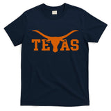 Texas USA Bull American Font T-Shirt