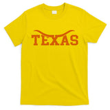 Texas USA Bull American Font T-Shirt