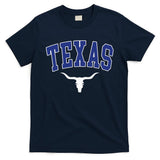 Texas USA Bull America Font T-Shirt