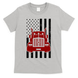 American Trucker USA Flag T-Shirt