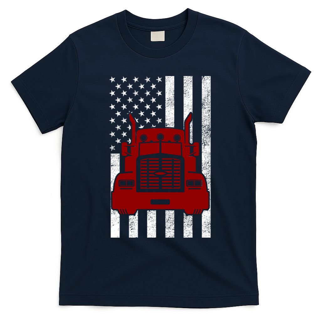 American Trucker USA Flag T-Shirt