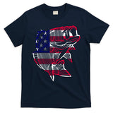 Transparent USA Fish Flag T-Shirt