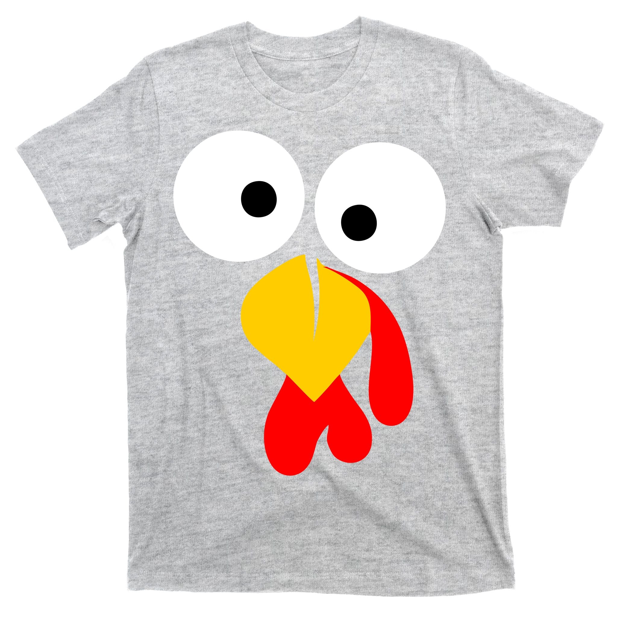 Turkey Face Funny Thanksgiving Day T-Shirt