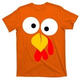 Turkey Face Funny Thanksgiving Day T-Shirt