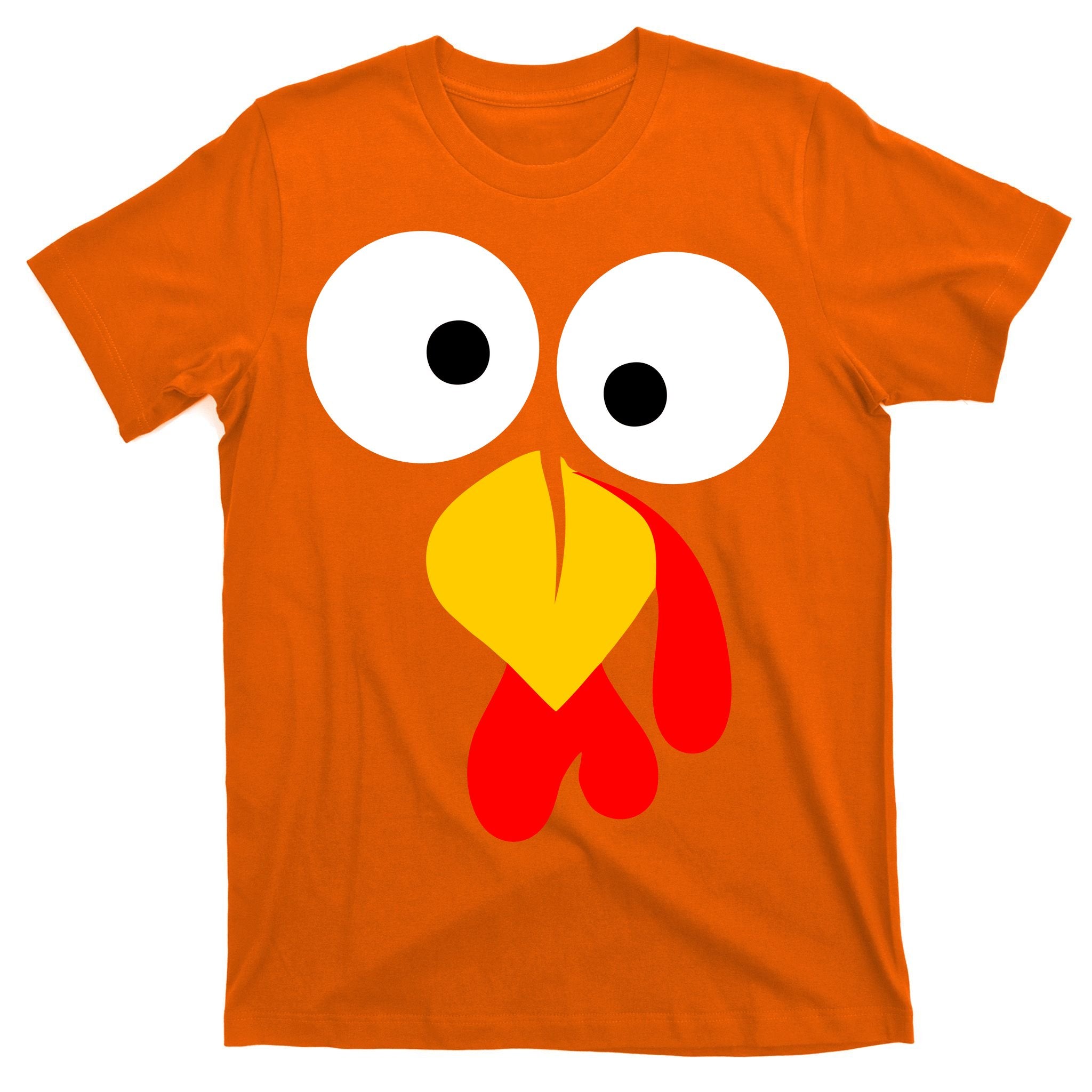 Turkey Face Funny Thanksgiving Day T-Shirt