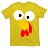 Turkey Face Funny Thanksgiving Day T-Shirt