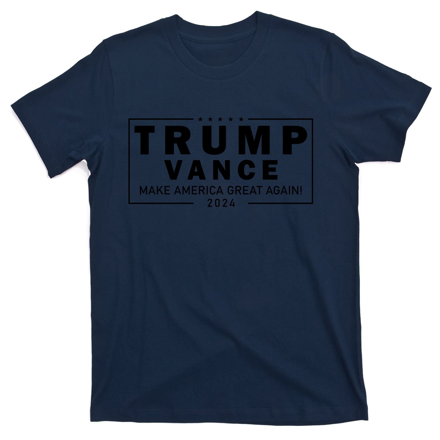 Trump Vance 2024 Make America Great Again Maga Blackout Logo T-Shirt