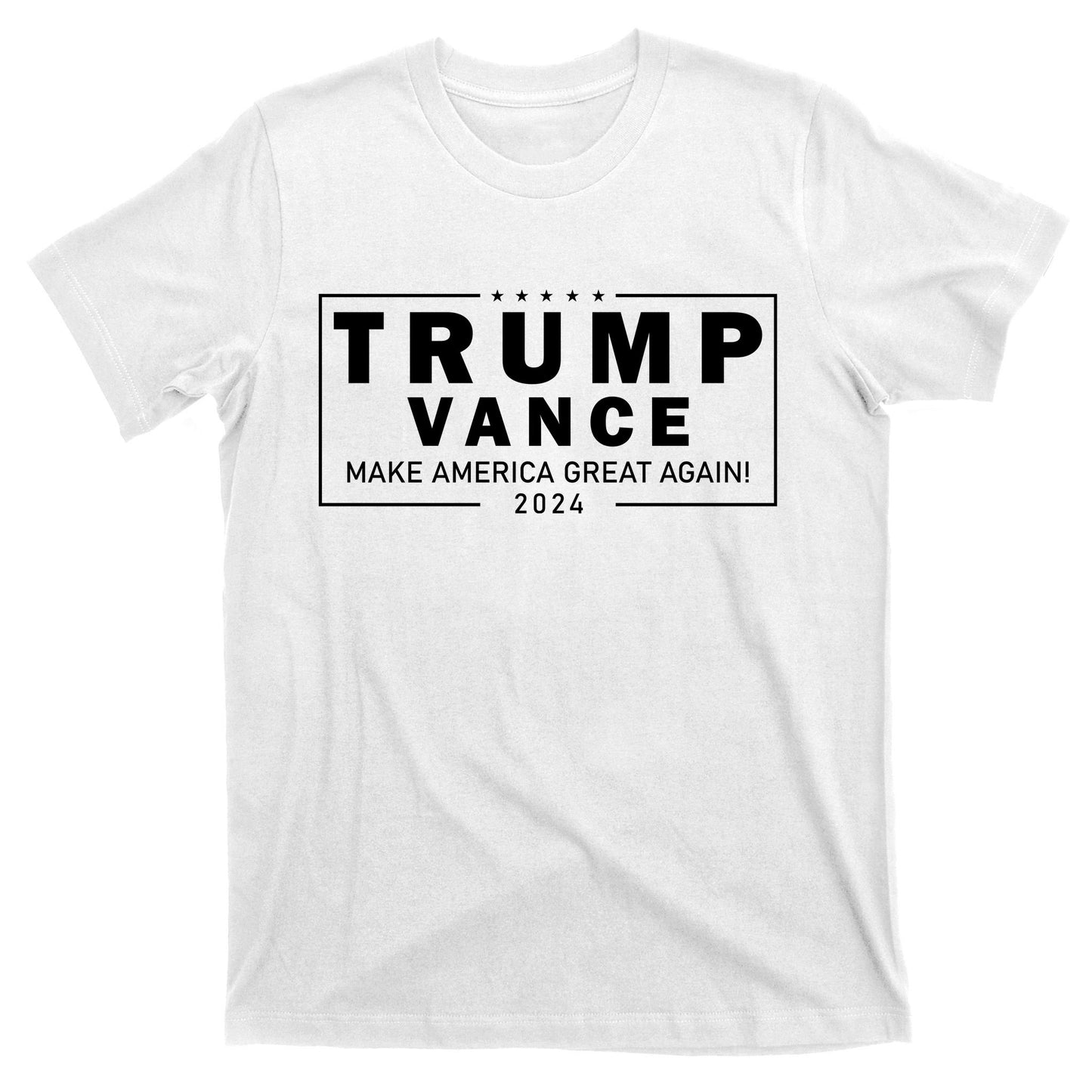 Trump Vance 2024 Make America Great Again Maga Blackout Logo T-Shirt