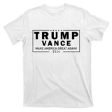 Trump Vance 2024 Make America Great Again Maga Blackout Logo T-Shirt