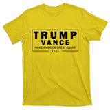 Trump Vance 2024 Make America Great Again Maga Blackout Logo T-Shirt