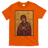 Theotokos Virgin Mary Eastern Orthodox Byzantine Art Church T-Shirt