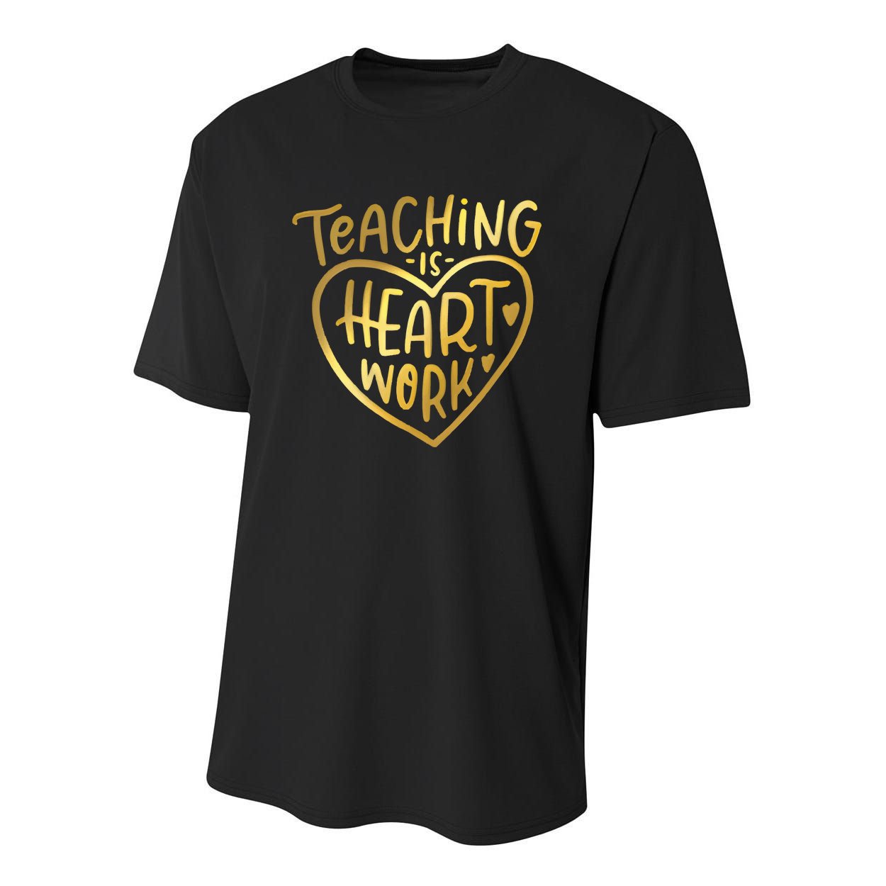 Teacher Valentine Teaching Is Heart Work Youth Performance Sprint T-Shirt