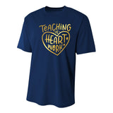 Teacher Valentine Teaching Is Heart Work Youth Performance Sprint T-Shirt