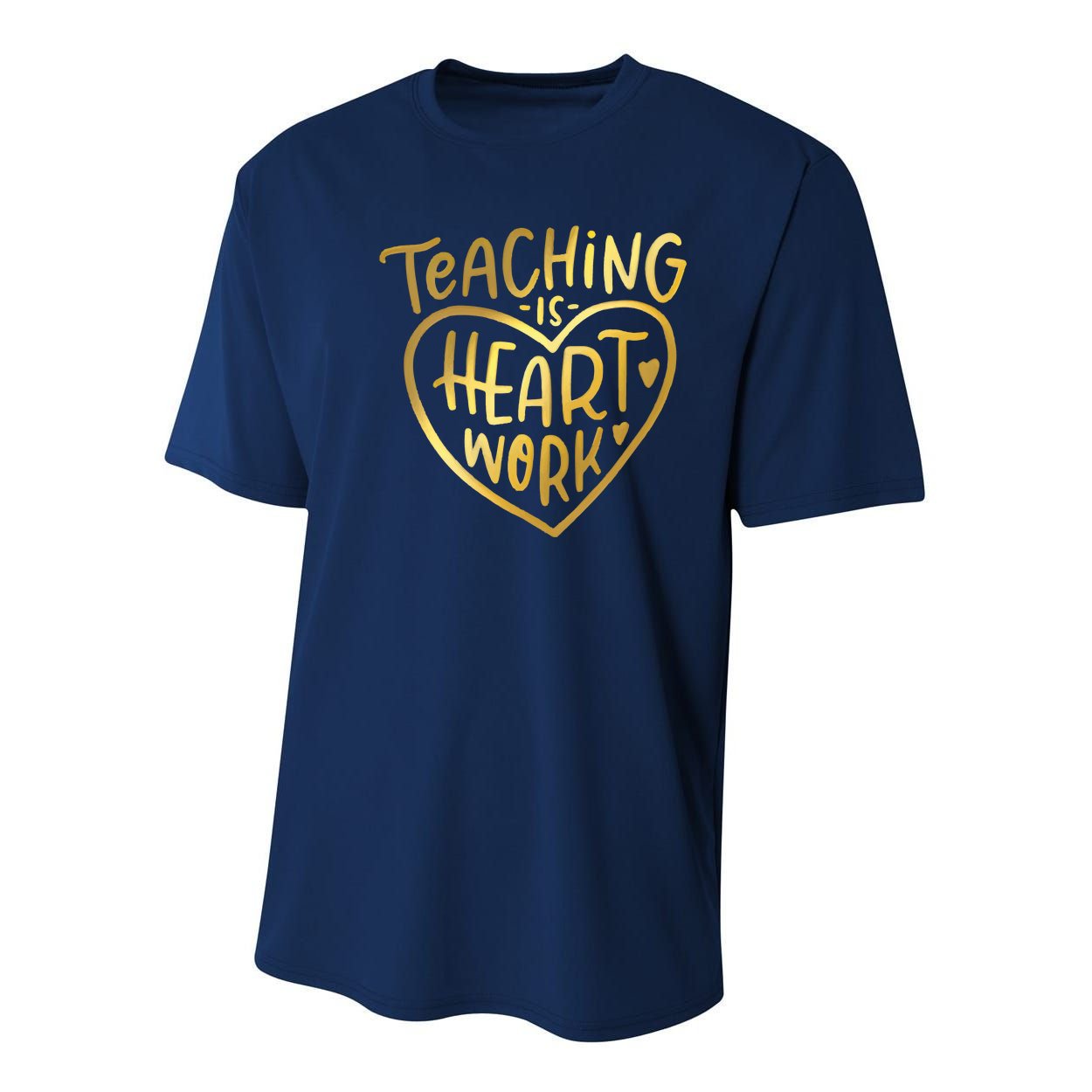 Teacher Valentine Teaching Is Heart Work Youth Performance Sprint T-Shirt