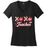 Teacher Valentines Valentines Day Gifts For Teachers Women's V-Neck T-Shirt