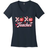 Teacher Valentines Valentines Day Gifts For Teachers Women's V-Neck T-Shirt