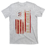 Trump Won 2024 45 47th President Usa Flag T-Shirt