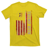 Trump Won 2024 45 47th President Usa Flag T-Shirt