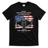 Three Wheels Do Both! USA Flags Trike Gift T-Shirt
